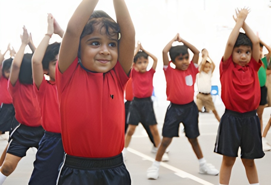 child doing yoga