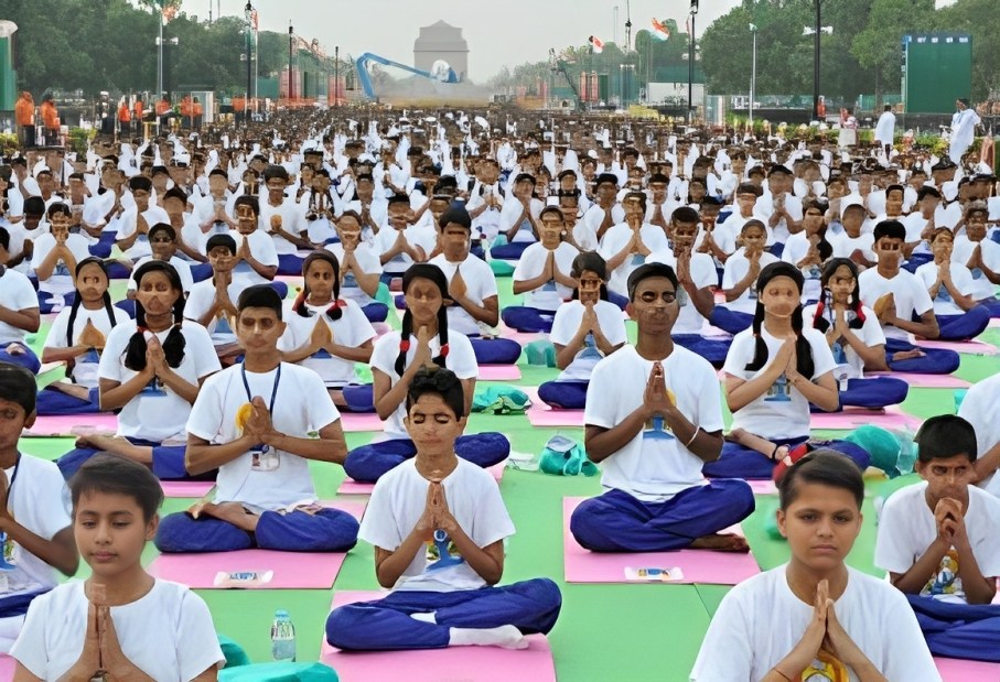 child doing yoga